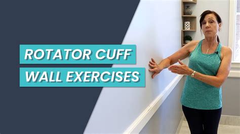 Beginner Pilates for Rotator Cuff Pain - Using the Wall - YouTube