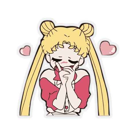 Sailor Moon Sticker, Usagi Tsukino Funny Sticker, Anime Sticker, 90s anime sticker, Luna Artemis ...