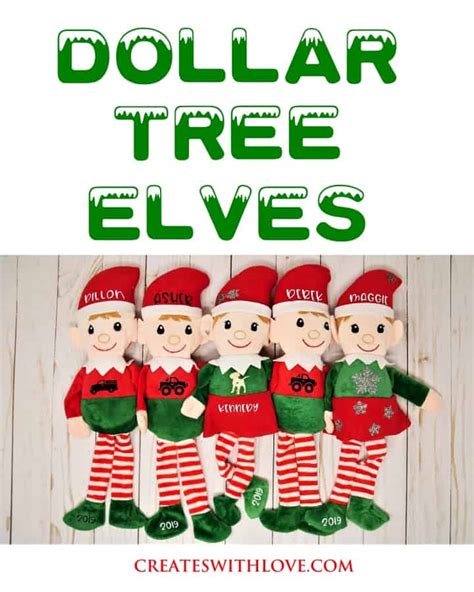 Dollar Tree Elf - Apply HTV with the Easy Press Mini » Creates with Love