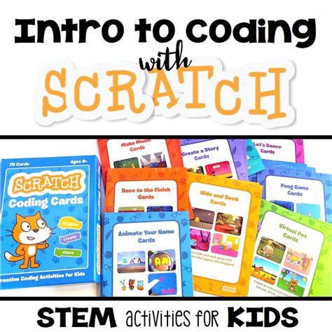 Start Programming with Scratch Coding Cards - STEM Activities for Kids