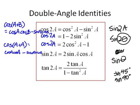 Ms. Hale's Math Page: Trig. 5/11 & 14: 5-5 Double-Angle Identities