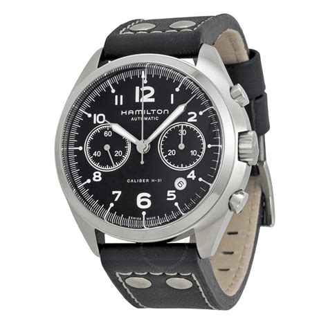 Hamilton Khaki Pilot Pioneer Automatic Chronograph Men's Watch H76416735 7640127757574 - Watches ...