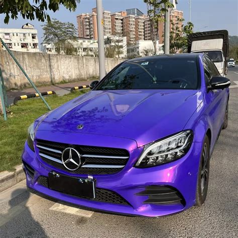 Purple Car Vinyl Wrap,Best Ravoony Basic Glossy Explosion Purple Car ...