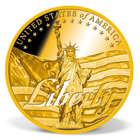 Liberty - Symbols of Freedom Commemorative Gold Coin | Solid Gold ...