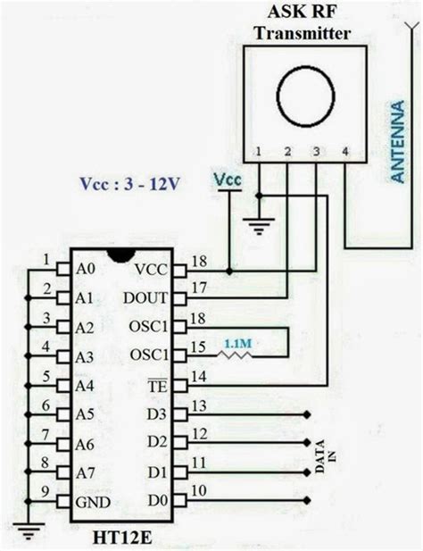 (Radio Frequency) RF Remote control circuit - Gadgetronicx