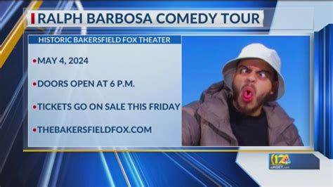 Ralph Barbosa comedy tour coming to Bakersfield Fox Theater in 2024 | KGET 17