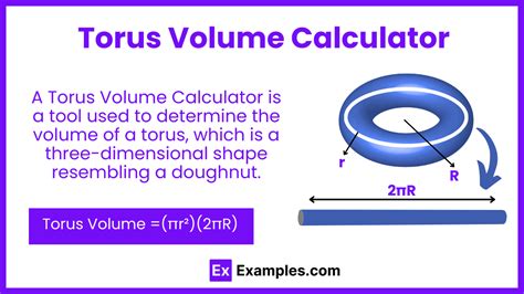 Torus Volume Calculator