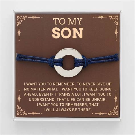 Son Birthday Gifts, Son Bracelet, Gifts For Son From Mom, Son Gift ...