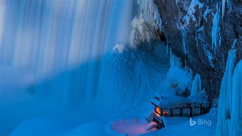 Canada Ontario Niagara Falls in winter-Bing Desktop Wallpaper Preview ...