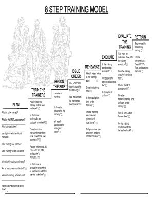 8 Step Training Model Army - Fill Online, Printable, Fillable, Blank | pdfFiller