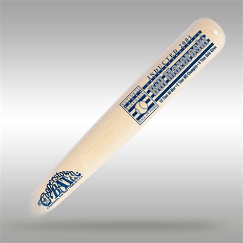 Bill Mazeroski Baseball Hall of Fame Stat Bat - Cooperstown Bat Company