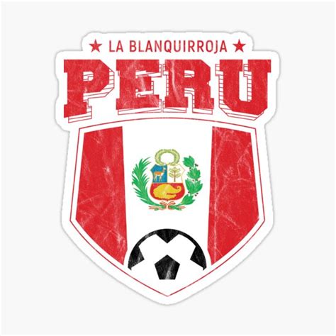 "Peru Soccer Peruana Futbol World Soccer Flag" Sticker for Sale by ...