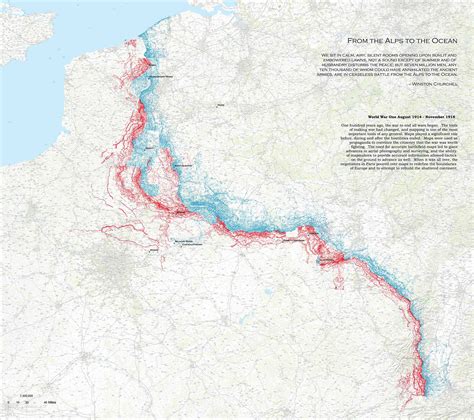 Map showing extent of WW1 trench movement, Aug 1914-Nov 1918 | History revision for GCSE, IGCSE ...