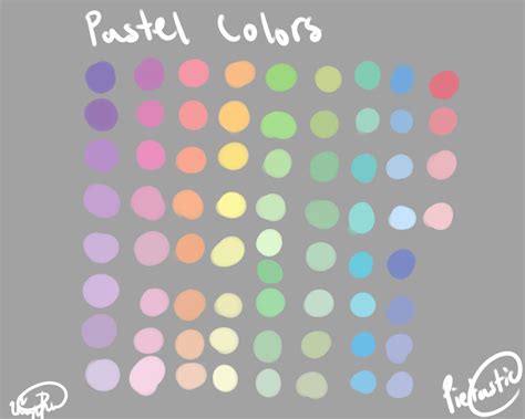 Pastel Color Palette by atisutomaria on DeviantArt