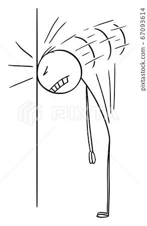 Vector Cartoon Illustration of Frustrated Man... - Stock Illustration ...