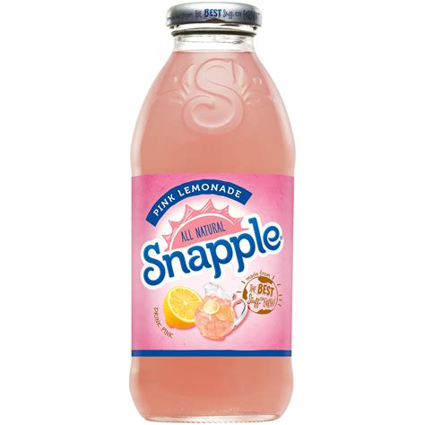 Snapple Pink Lemonade 16 FL OZ GLASS BOTTLES - Food & Grocery - Beverages - Fruit Drinks