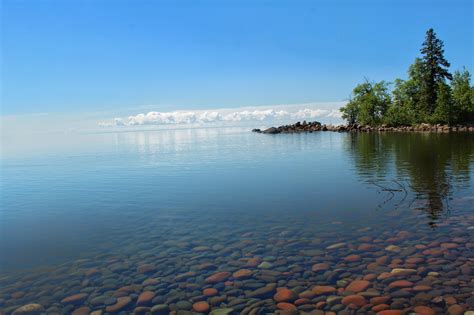 Clouds floating on the Lake Superior, Minnesota, taken July 2017 [OC ...