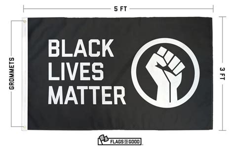 Black Lives Matter (BLM) + Fist Flag | Flags For Good