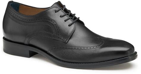 Johnston & Murphy Danridge Wingtip Dress Shoes in Black for Men | Lyst