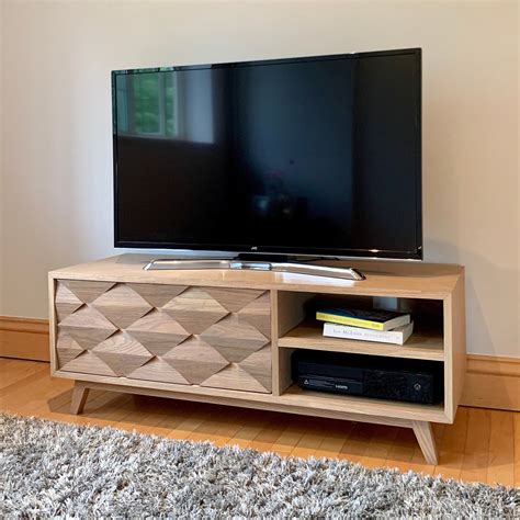 White Oak TV Stand Mid Century Modern TV Cabinet - Etsy