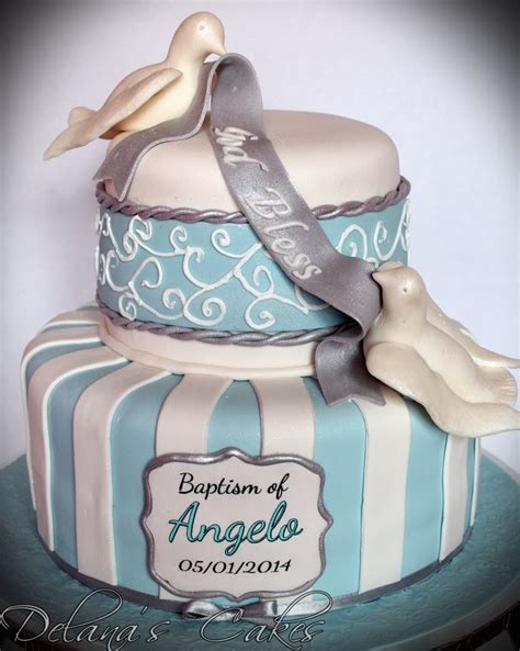 Delana's Cakes: Doves Baptism Cake