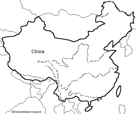 China Map Outline