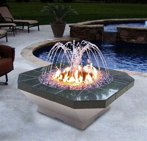 Fire fountain | Fire pit backyard, Garden fire pit, Backyard fire