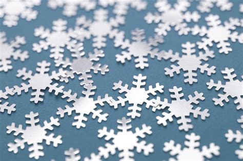 Free Image of Snowflakes on Blue Gray Background for Wallpapers | Freebie.Photography