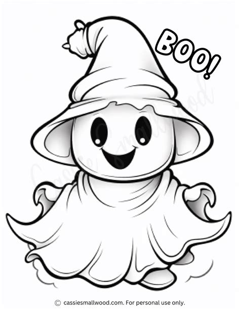 Free Printable Halloween Ghost Coloring Pages - Get All 23!