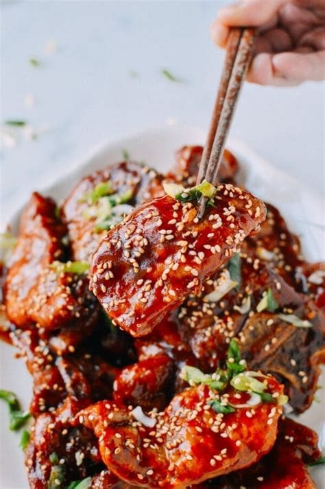 Sweet and Sour Pork Chops - Peking Style - The Woks of Life