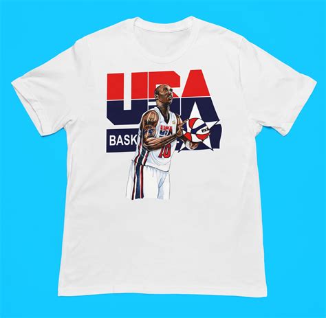 Kobe Bryant Dream Team USA Basketball 2024 Premium Blend Jersey T-ShirtPrinted T-shirts ...