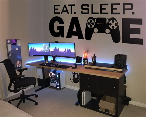 Gamer Wall Decal, Eat Sleep Game, Wall Decal, Controller, Video Game, Wall Decals, Customized ...