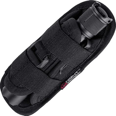 TH1 Tactical Flashlight Holster Duty Belt Pouch Stretchable Rotatable – www.nightprovision.com