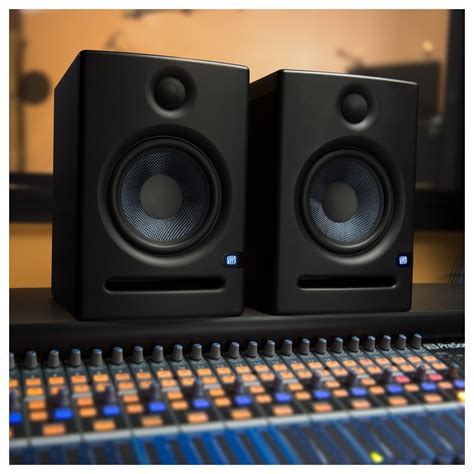 PreSonus Eris E5, Enceintes de studio Actives avec Supports, Paire | Gear4music