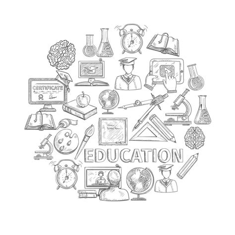 Education Concept Sketch 434716 Vector Art at Vecteezy