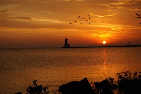 A Michigan sunrise #traveling | Travel pictures, Sunrise, Michigan