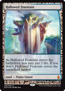 Hallowed Fountain (Expeditions) from Battle for Zendikar, Expeditions Spoiler