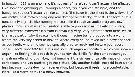 Dr. Gears shares some interesting insights on SCP-682 that I never realized before (from ...