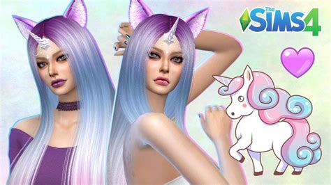 UNICORNIA | Unicorn Girl | The Sims 4 CAS (CC Links) - YouTube