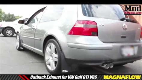 Sound: VW Golf GTI VR6 MK4 Magnaflow Catback Exhaust - YouTube