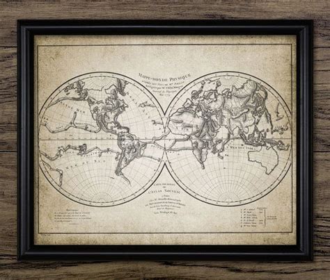 1779 World Map Wall Art Printable Map Geography Explorer - Etsy | World map wall art, Map wall ...