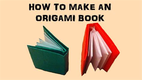 How To Make an Origami Book - YouTube