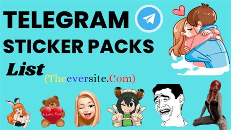 18K+ Telegram Sticker Packs List 2023 [Love,Girls,18+,H@t]