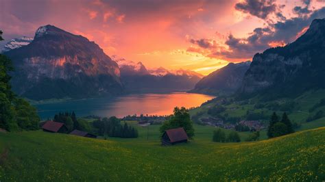 Switzerland Wallpaper - Sunset, HD, Nature #5303