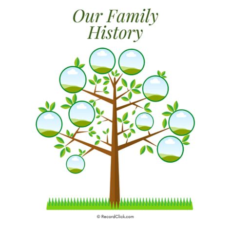 Family Tree Templates Google Docs - Downloadable | RecordClick.com