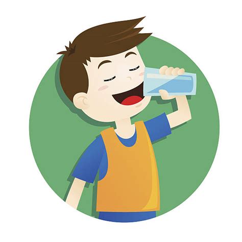 Child Drinking Water Illustrations, Royalty-Free Vector Graphics & Clip Art - iStock