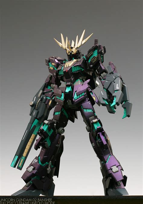 GUNDAM GUY: HGUC 1/144 Unicorn Gundam 02 Banshee (NT-D Mode) - Customized Build