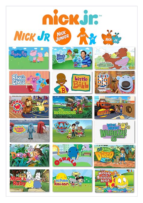 Nick Jr. TV Programmes by gikestheASD on DeviantArt