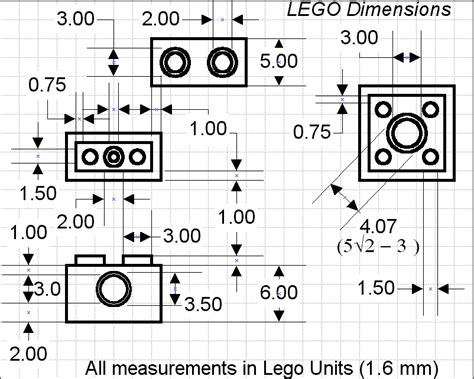 What are the dimensions of a LEGO brick? - LEGO® Answers | Pièces lego ...