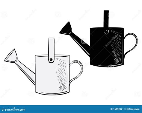 Water pot stock vector. Illustration of vector, bank - 16492021